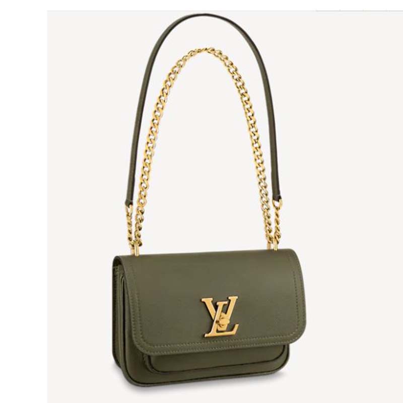 Louis Vuitton Women Lockme Chain PM Handbag Grained Calf Leather