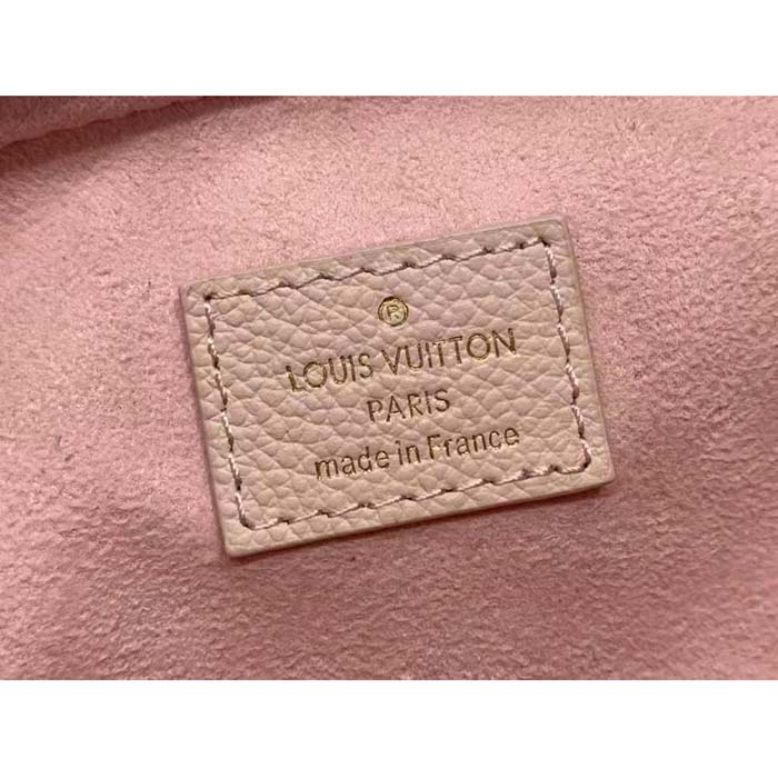 Louis Vuitton LV Women Mini Bumbag Monogram Pink Monogram Empreinte Embossed Supple Grained Cowhide