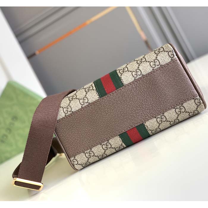 Gucci GG Women Ophidia Mini GG Top Handle Bag Beige Ebony Supreme