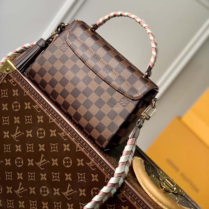 Louis Vuitton LV Women Braided Croisette Brown Damier Ebene Coated Canvas