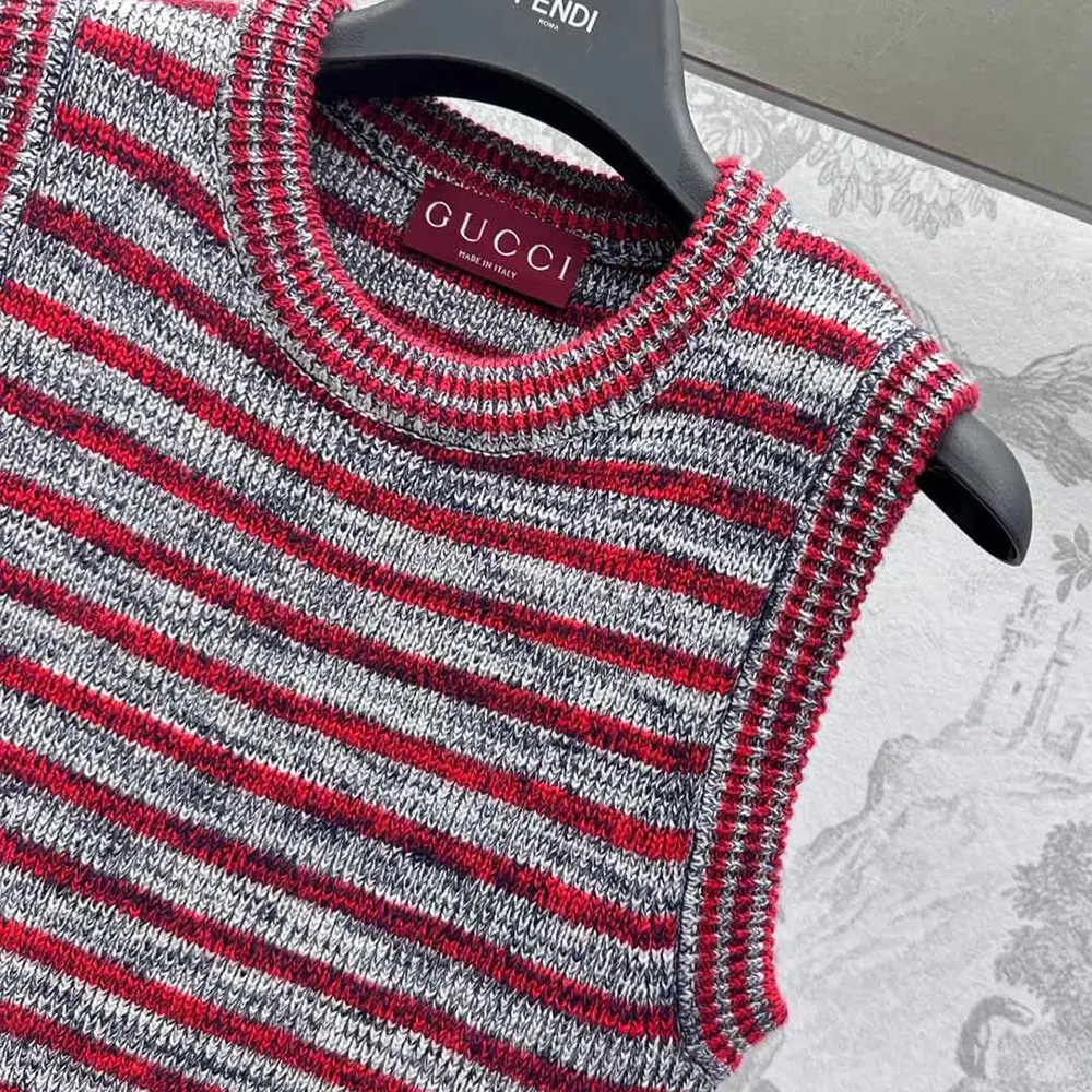 Gucci Women Wool Cotton Crewneck Top 813830XKEI19971