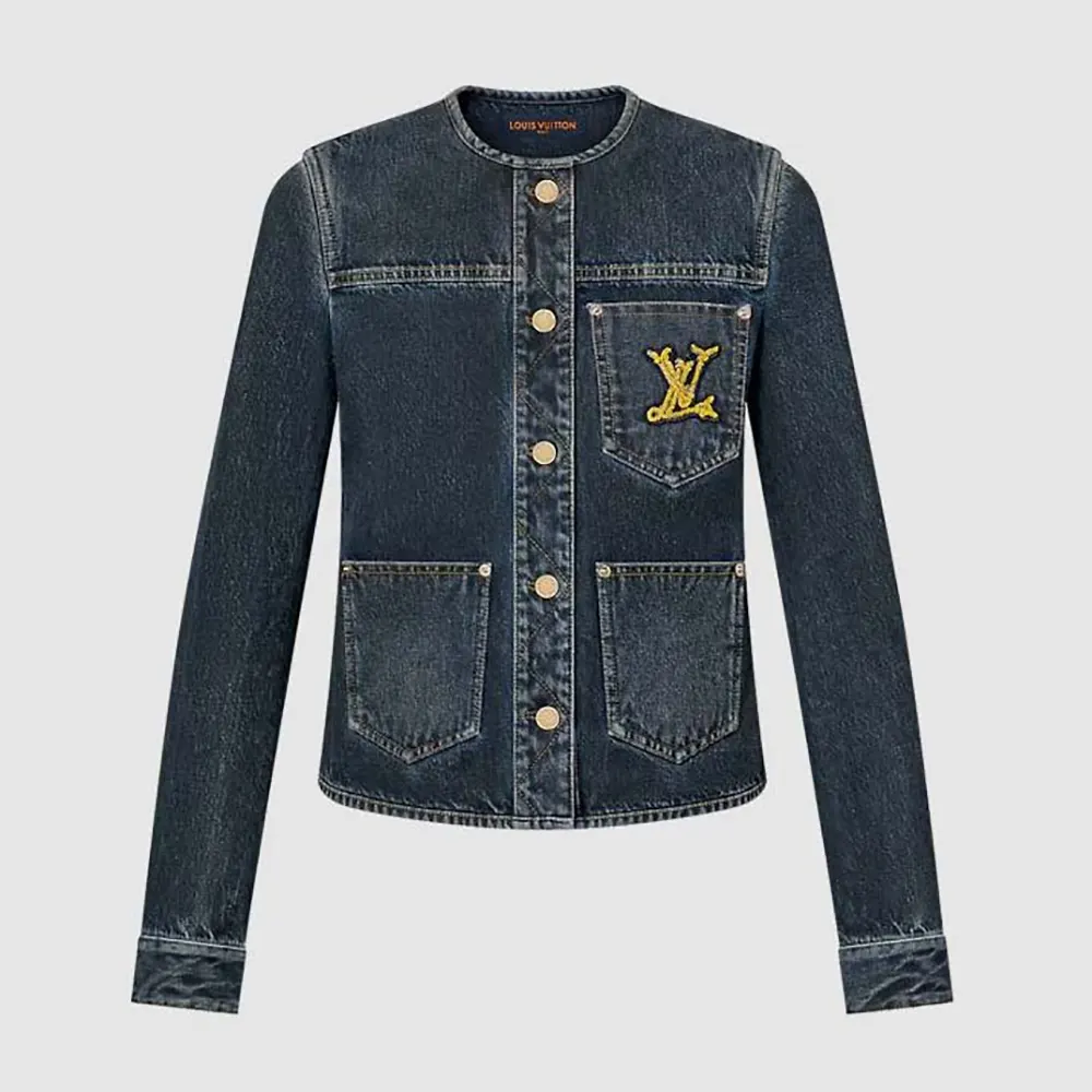 Louis Vuitton Women Nautical LV Patch Denim Jacket 1AFMOM