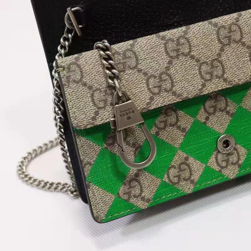 Gucci Women Dionysus Super Mini Bag Beige GG Supreme Canvas Centum Print