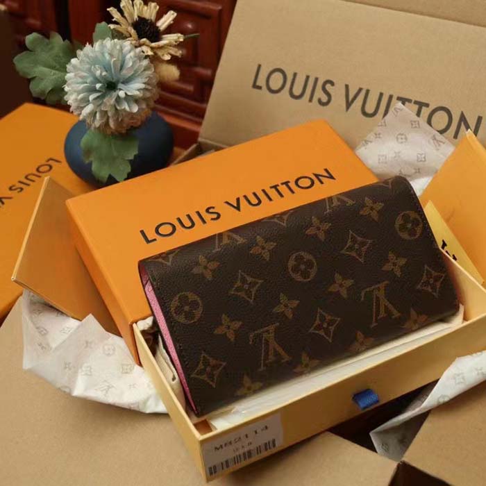 Louis Vuitton Unisex LV x YK Sarah Wallet Monogram Coated Canvas Pumpkin Print