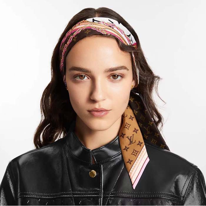 Louis Vuitton Women LV Ultimate Monogram BB Bandeau Black Allover Monogram Silk Inkjet M76676