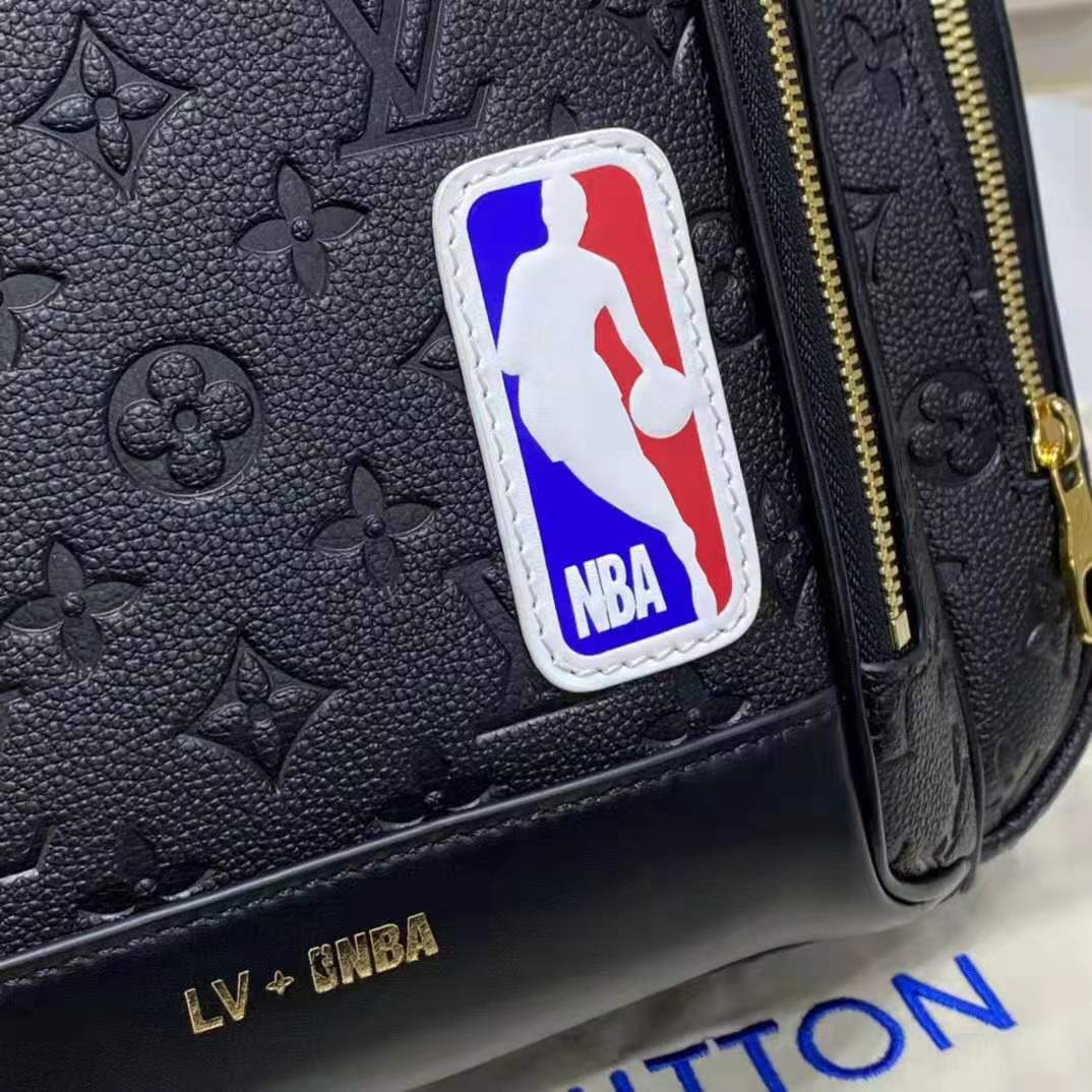 Louis Vuitton LV Unisex LVXNBA Basketball Backpack Black Ball Grain Leather