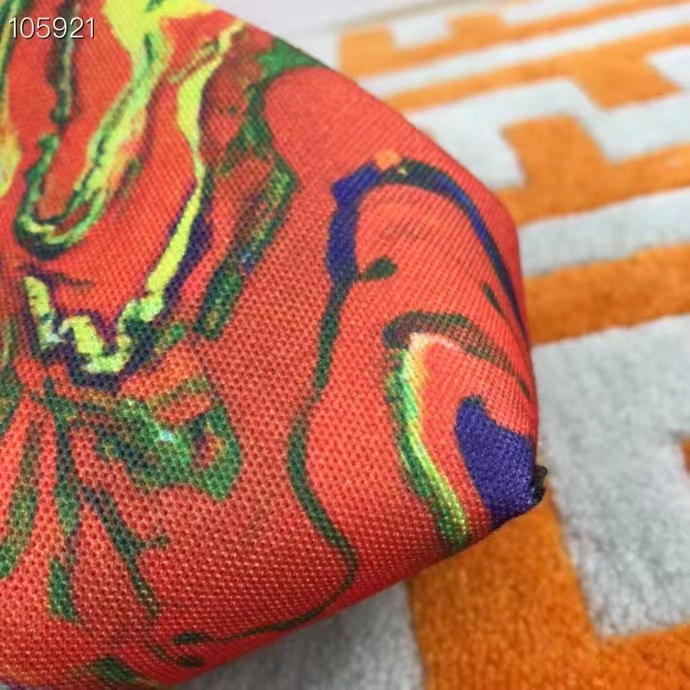 Fendi Women FF First Medium Red Marble Fabric Bag