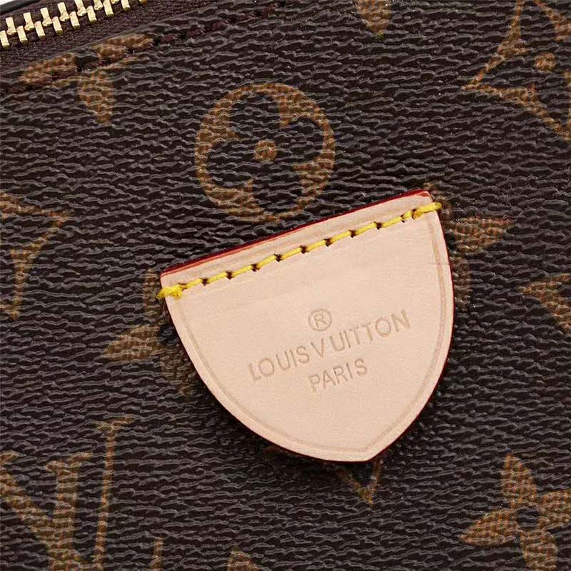 Louis Vuitton LV Women Rivoli MM Handbag in Monogram Coated Canvas-Brown