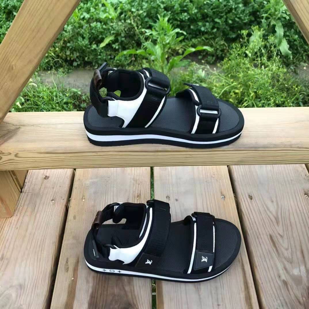 Louis Vuitton LV Women Arcade Flat Sandal Monogram Flowers LV Initials Black