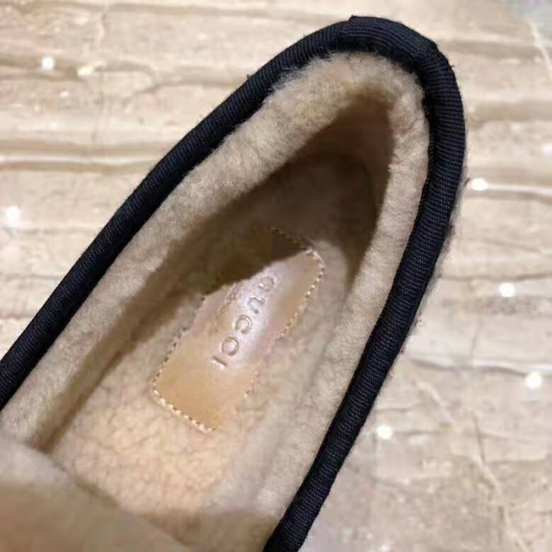 Gucci Unisex GG Check Wool Loafer in Brown Check Wool