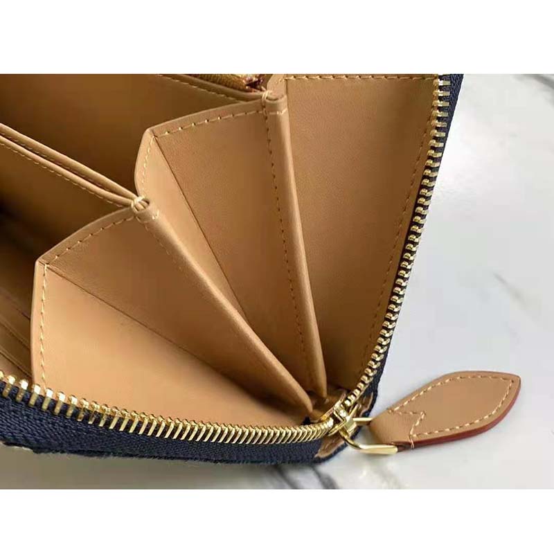 Louis Vuitton LV Unisex Since 1854 Zippy Wallet Monogram Flowers Canvas Cowhide-Leather
