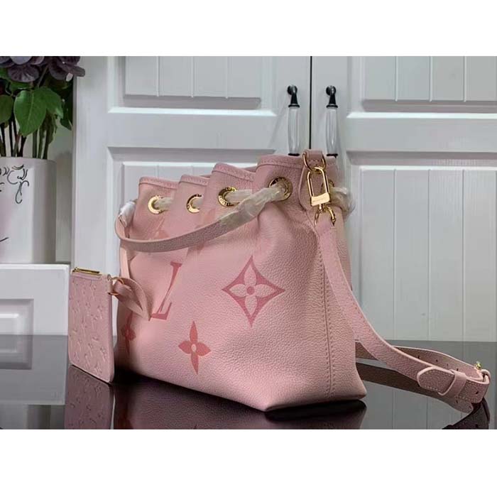 Louis Vuitton LV Women Summer Bundle Dégradé Rose Pink Embossed Supple Cowhide Leather