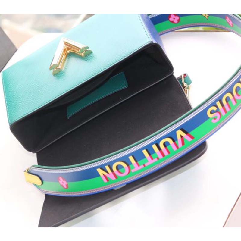 Louis Vuitton LV Women Twist MM in Epi Grained Cowhide Leather-Green