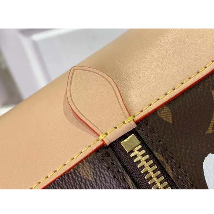 Louis Vuitton Women LVxYK Square Monogram Coated Canvas 3D Painted Dots Print