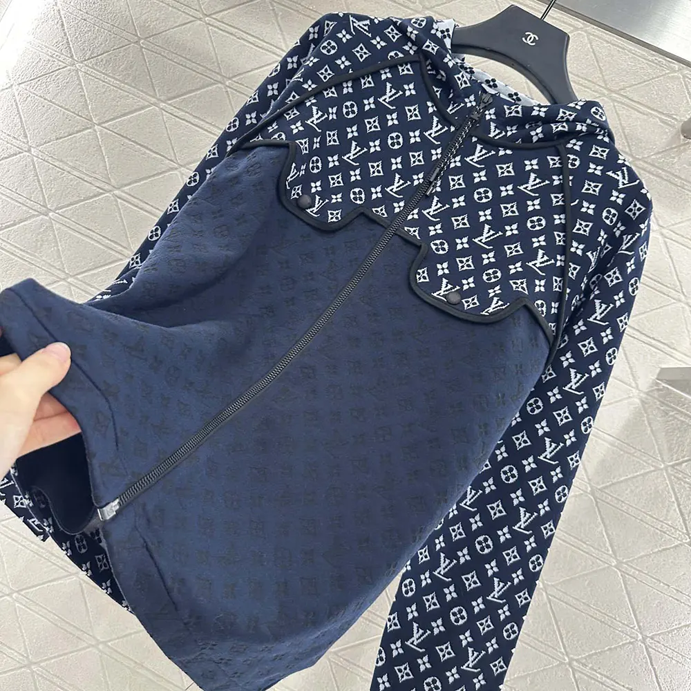 Louis Vuitton Women Monogram Jacquard Knit Hoodie 1AI789