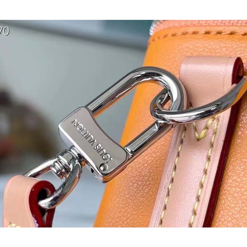 Louis Vuitton LV Men Vertical Soft Trunk Bag Saffron Yellow Cowhide Leather