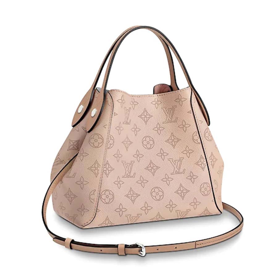 Louis Vuitton LV Women Hina PM Handbag in Mahina Perforated Calf Leather