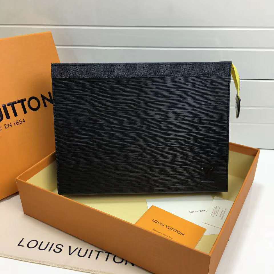 Louis Vuitton LV Unisex Pochette Voyage MM Bag in Epi Leather