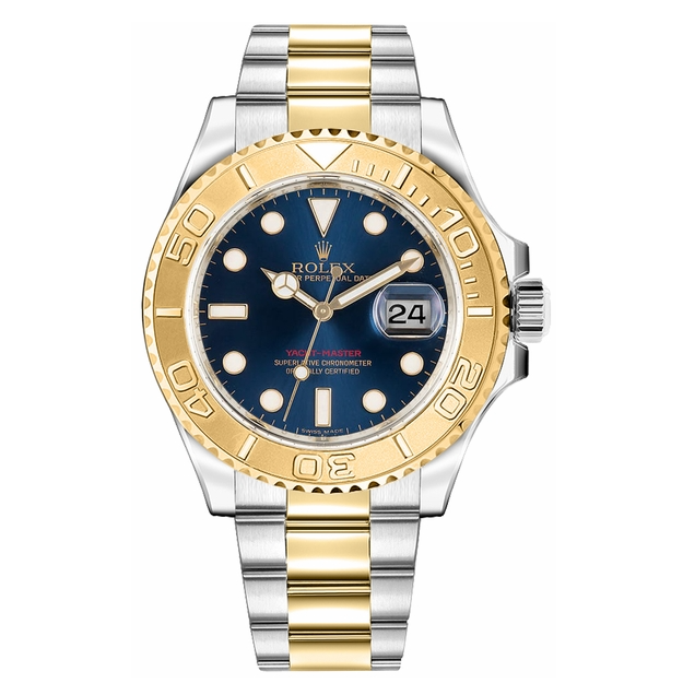 Rolex Yacht-Master Yellow Gold Bezel Blue Dial 40mm