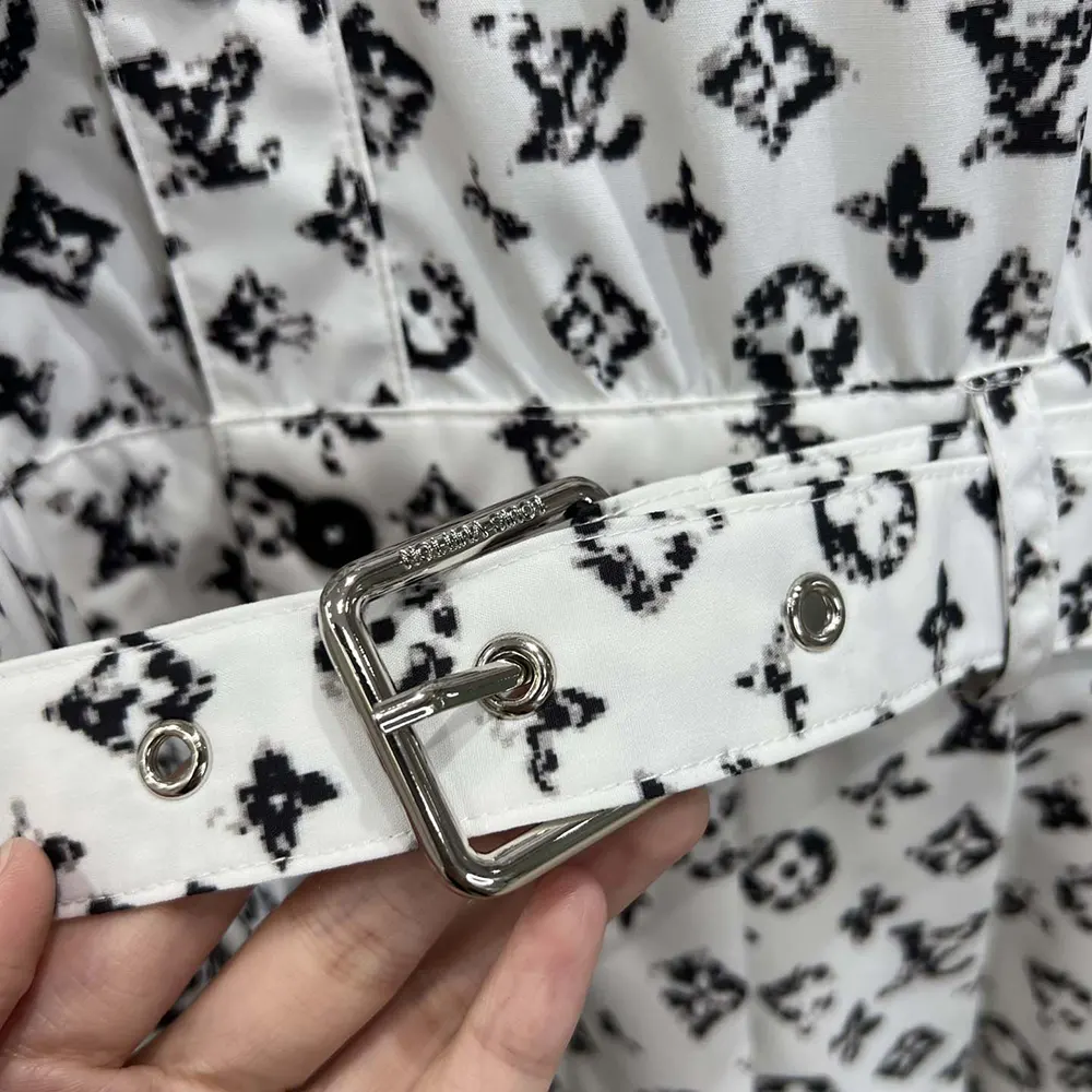 Louis Vuitton Women Graphic Monogram Shirt Dress 1AHZOM