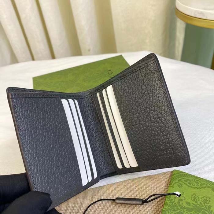 Gucci Unisex Ophidia GG Wallet Grey Black Supreme Canvas Double G