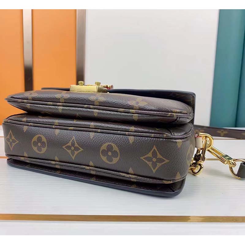 Louis Vuitton LV Women Pochette Métis East West Bag Brown Monogram Coated Canvas