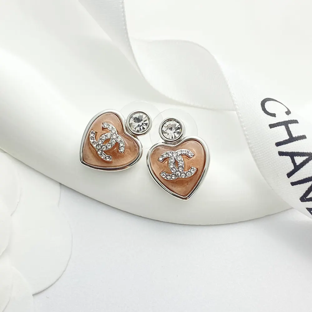 Chanel Women Stud Earrings Metal Resin Glass Strass ABF524