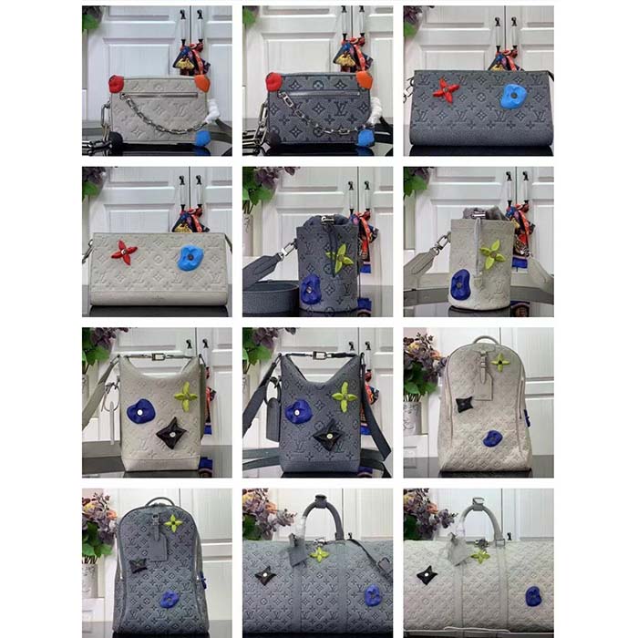 Louis Vuitton LV Unisex Mini Soft Trunk Chalk Taurillon Monogram Embossed Cowhide Leather