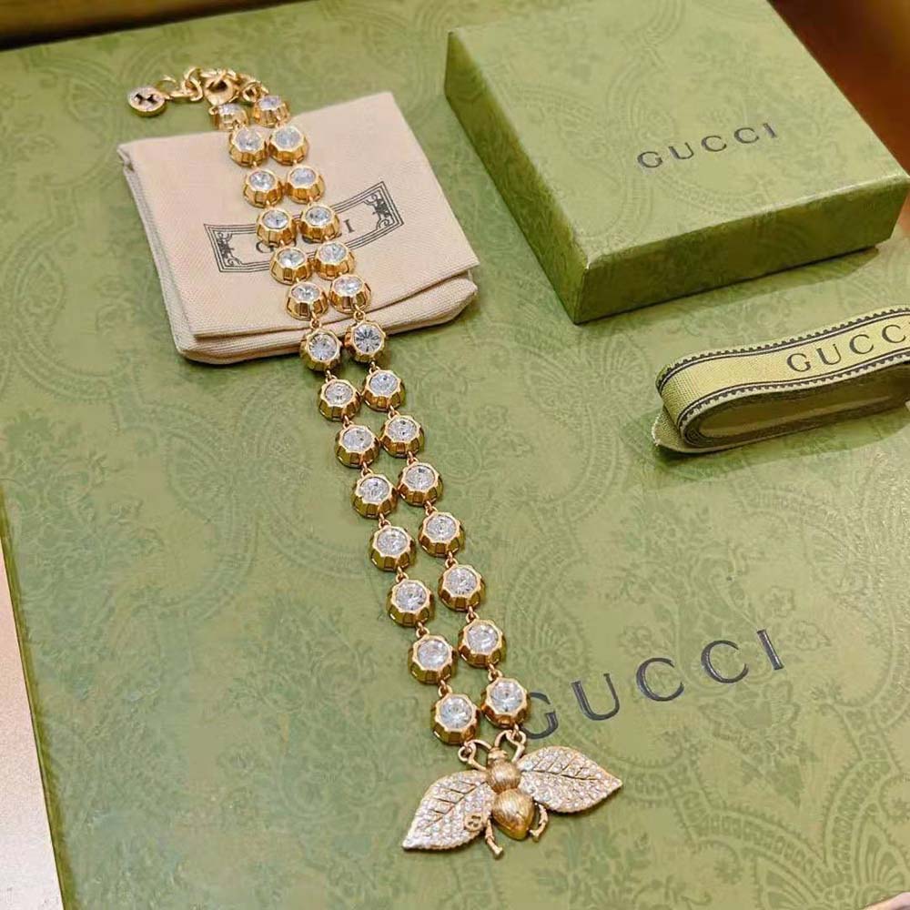 Gucci Women Bee Necklace with Crystals