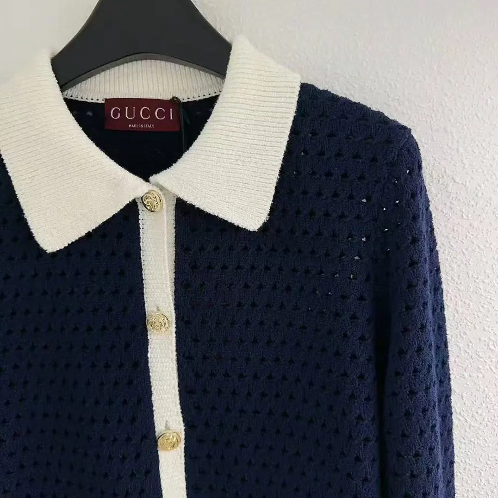 Gucci Women Fine Cotton Crochet Cardigan 836184 XKESV