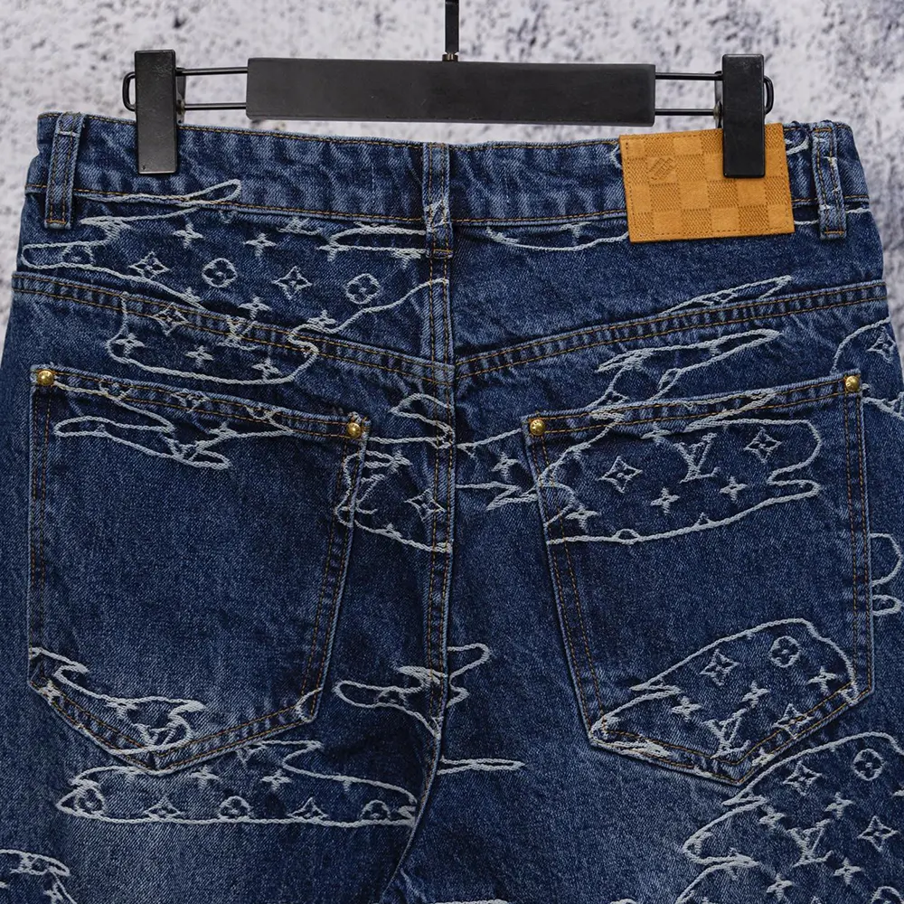 Louis Vuitton LV Men Monogram Denim Skate Pants 1AILUU