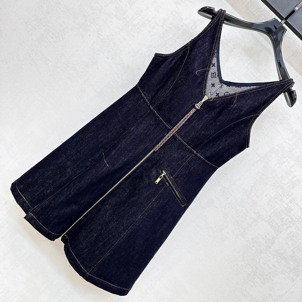 Louis Vuitton Women Denim Mini Dress 1AI136