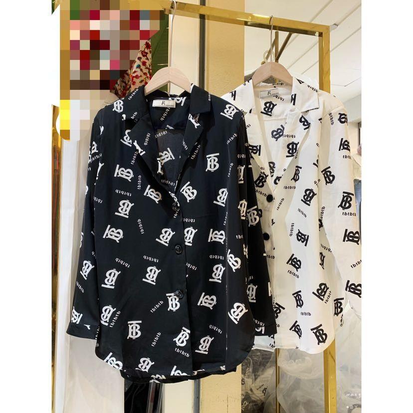 Fashion Versatile Printed Small Suit Long Sleeve Shirt 1024042714