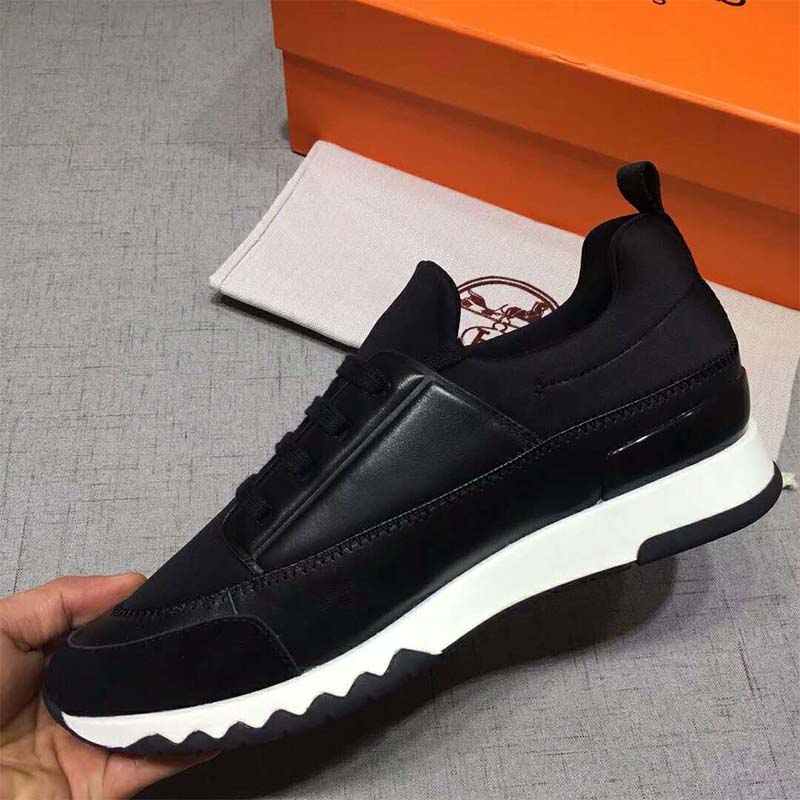 Hermes Men Shoes Stadium Sneaker-Black