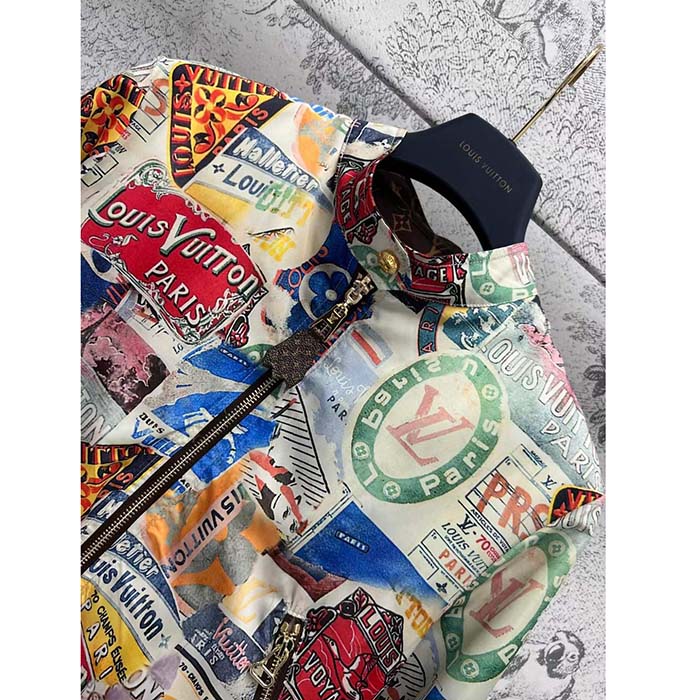 Louis Vuitton LV Women Reversible Elysee Palace Bomber Jacket Brown Double Sided