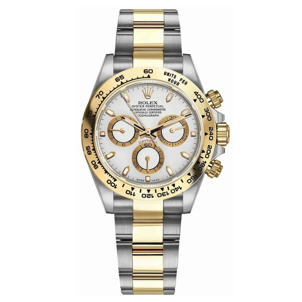 Rolex Daytona Two Tone White Dial 40mm