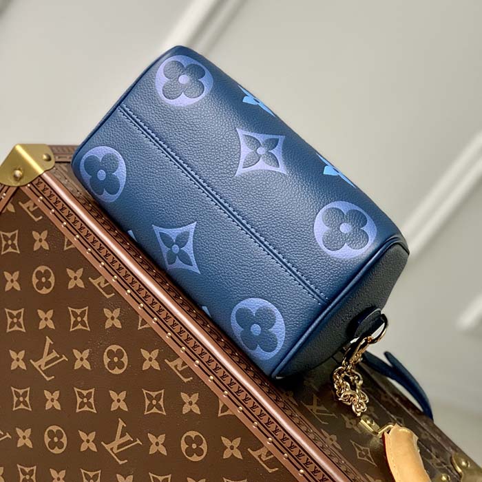 Louis Vuitton LV Women Seedy Bandoulière 20 Dégradé Blue Embossed Supple Cowhide Leather
