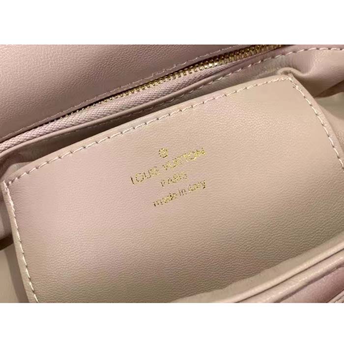 Louis Vuitton LV Women GO-14 MM Beige Pink Lamb Leather Cowhide Leather