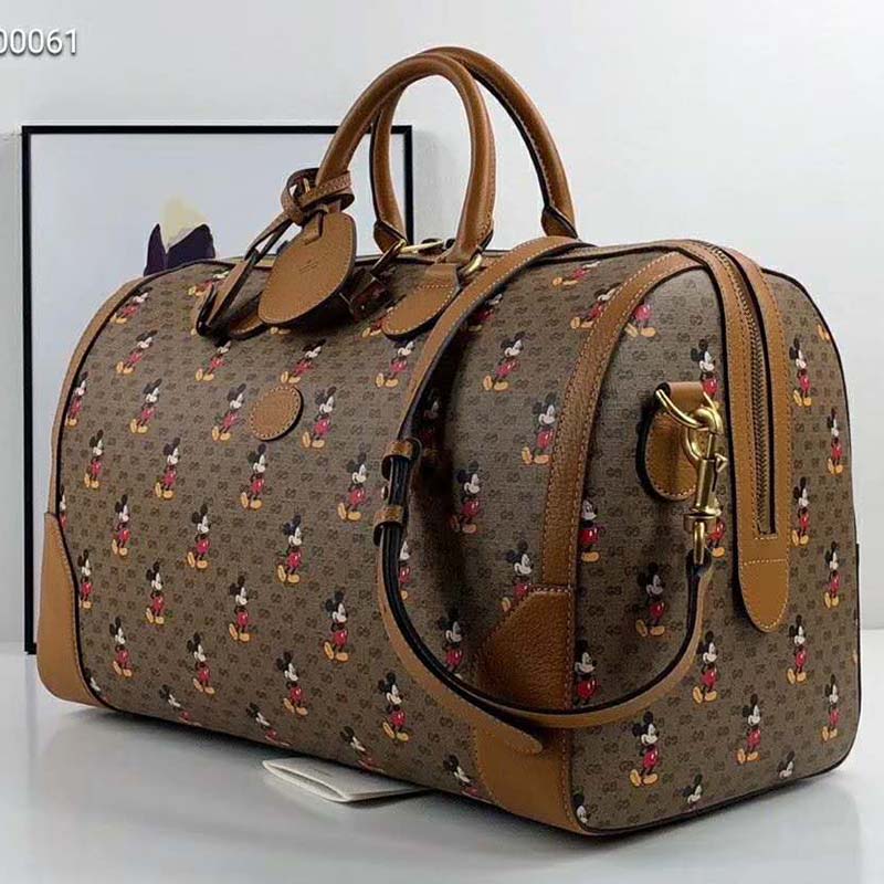 Gucci GG Unisex Disney x Gucci Medium Carry-On Duffle-Brown