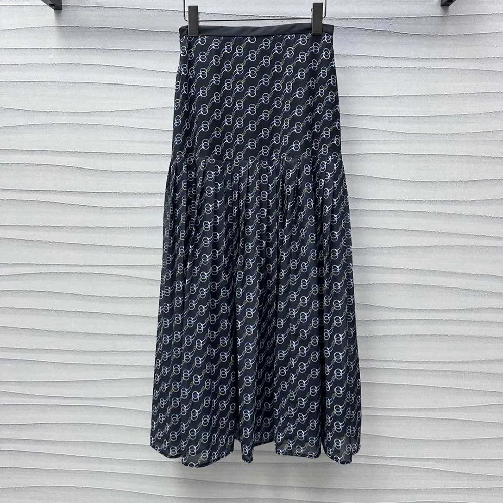 Gucci Women Printed Silk Skirt 818445ZASJ91149