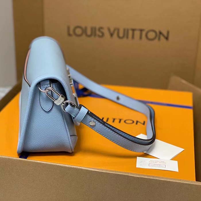 Louis Vuitton LV Women Buci Crossbody Cloud Blue Epi Grained Cowhide Leather