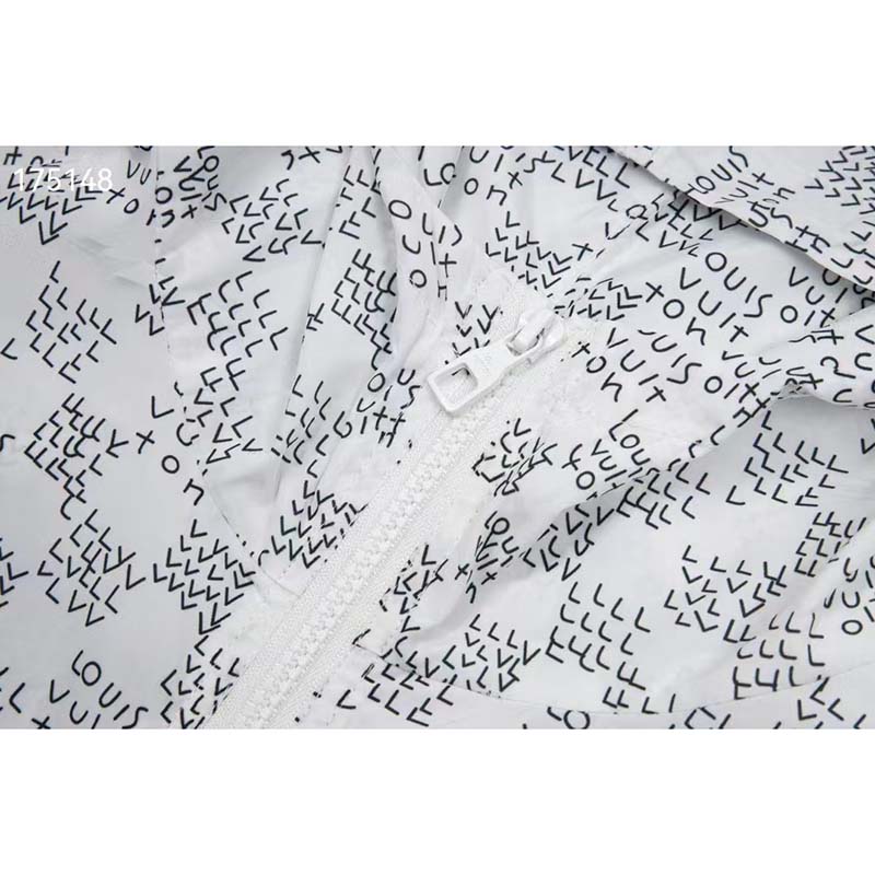 Louis Vuitton LV Women Damier Spread Windbreaker Polyester Optical White Regular Fit