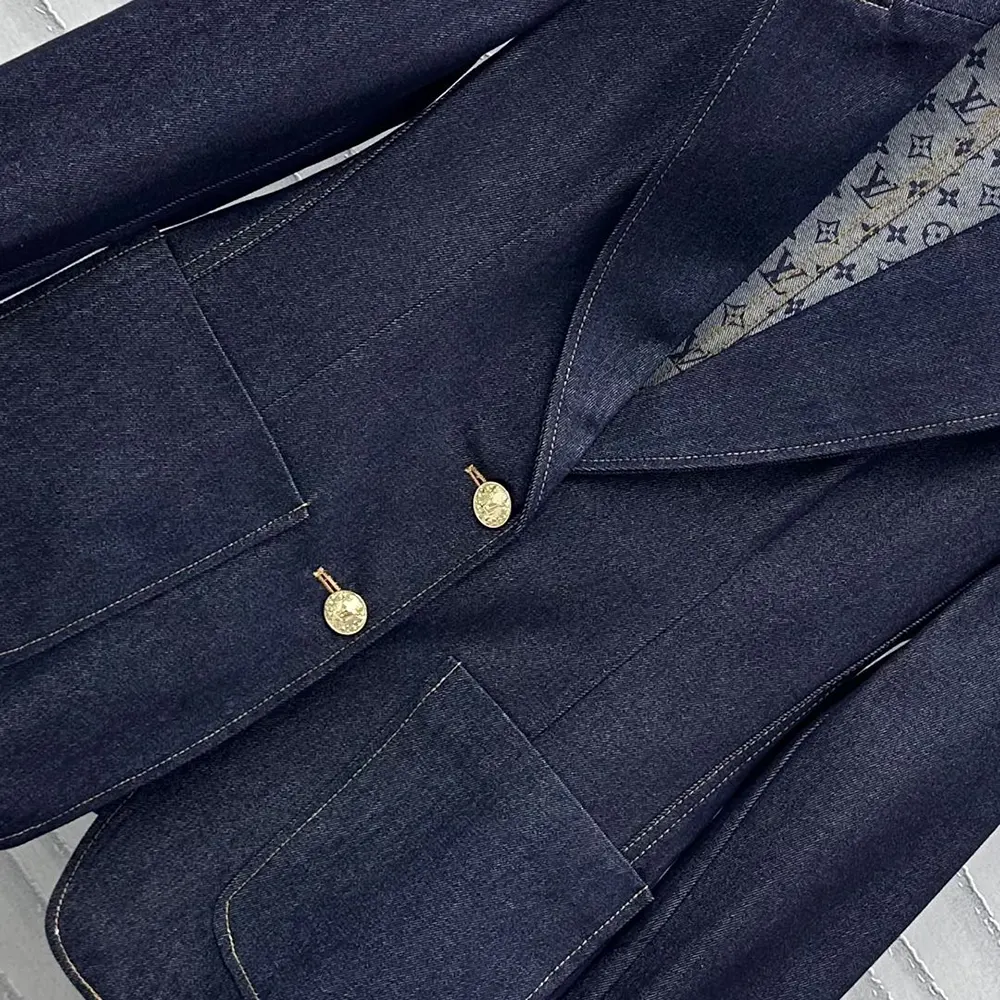 Louis Vuitton Women Denim Preppy Blazer 1AI144