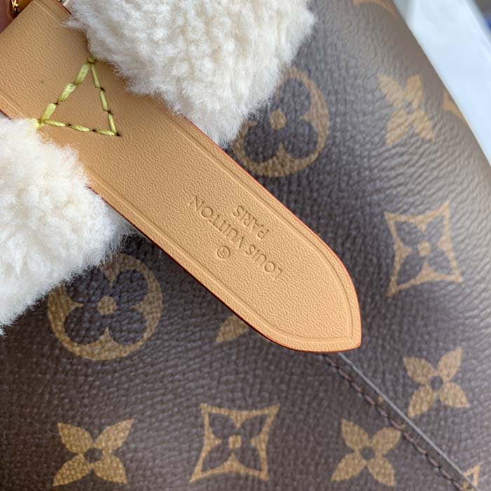 Louis Vuitton LV Women NéoNoé BB Bucket Bag Monogram Coated Canvas Shearling