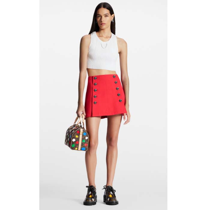 Louis Vuitton Unisex LVxYK Speedy Bandoulière 25 Monogram Coated Canvas 3D Painted Dots Print