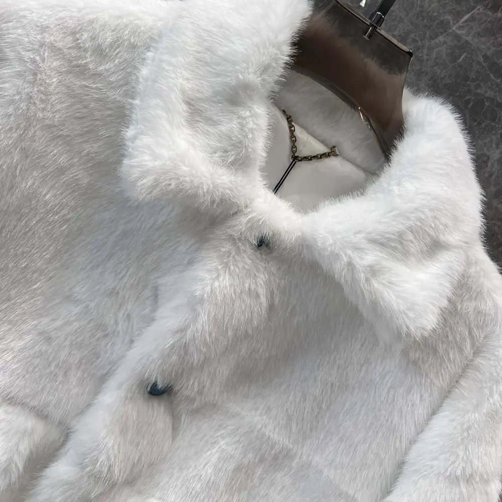 Louis Vuitton Women Mink Trucker Jacket 1AFXB5