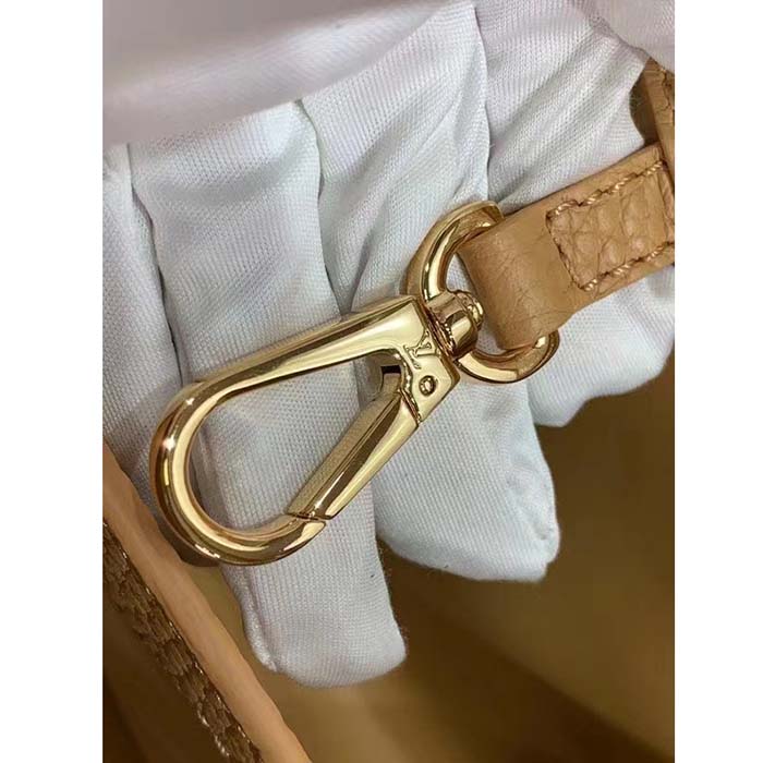 Louis Vuitton LV Women Capucines MM Handbag Arizona Brown Cognac Taurillon Leather