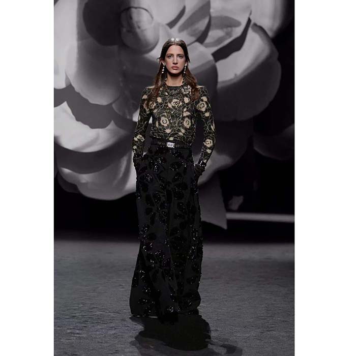 Chanel CC Women Belt Black Lambskin Gold-Tone Metal Strass