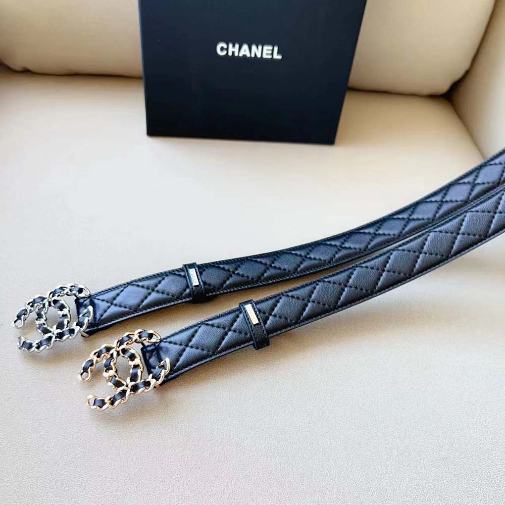 Chanel Women Calfskin & Gold-Tone Metal Black