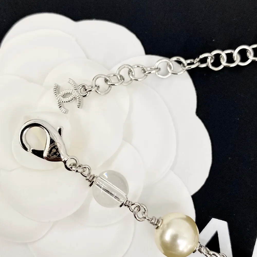 Chanel Women Necklace Metal Resin Glass Pearls Strass ABE880